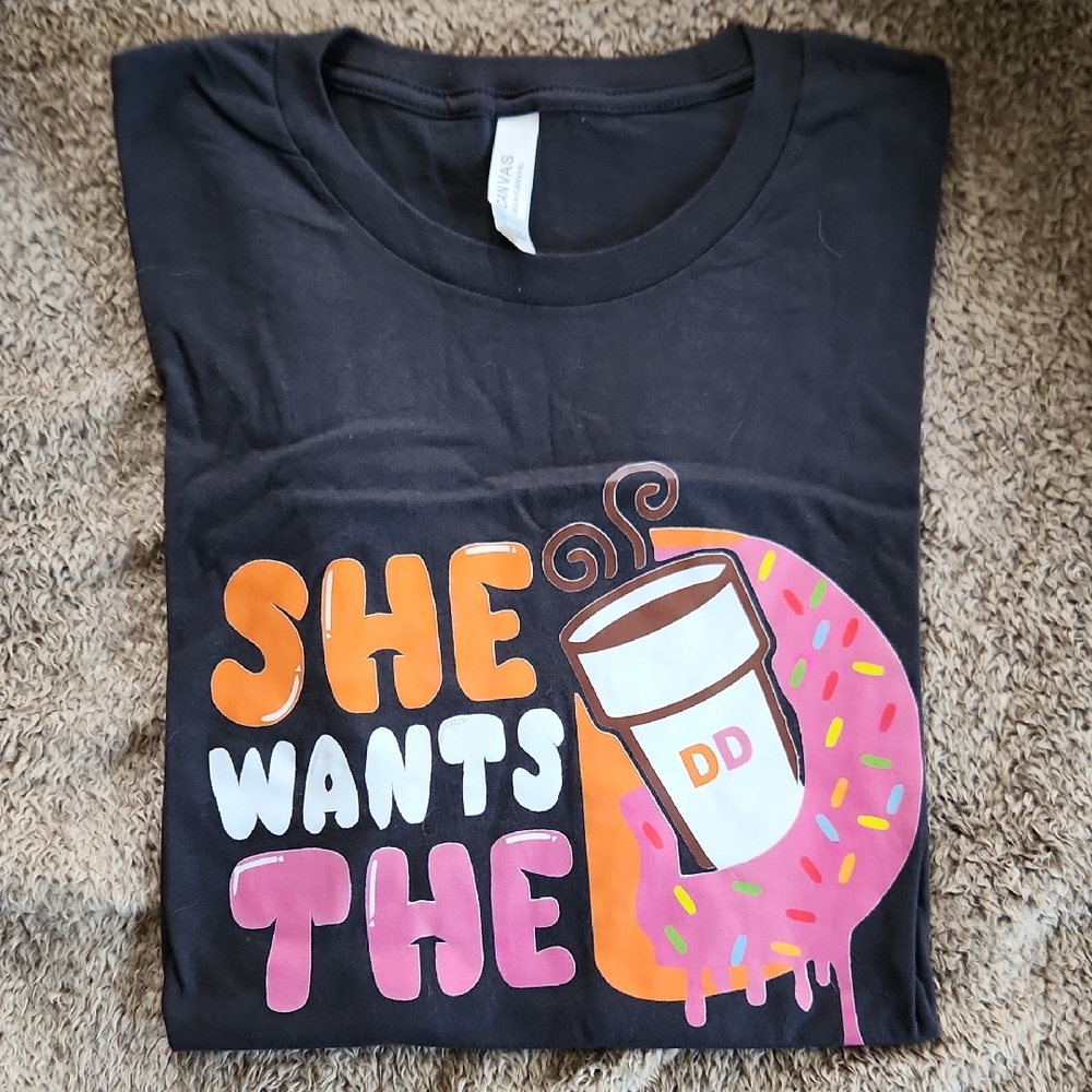 She Wants The D Shirt, XL Dark Gray